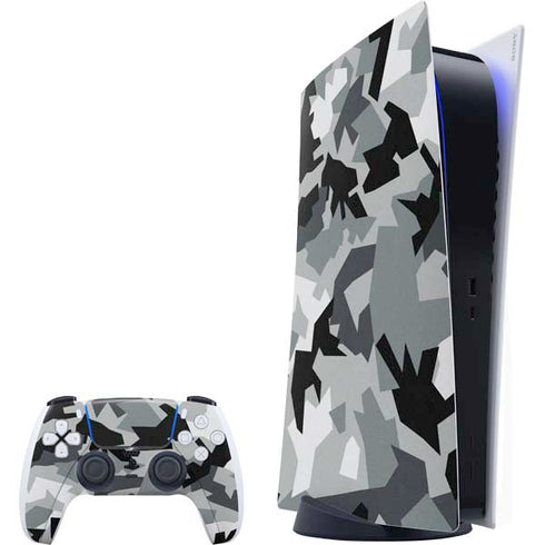 Urban Camouflage Black PlayStation PS5 Skins